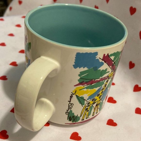 Rare Vintage 80s Mary Ellis Giraffe Mug by Ganz S Papel Korea Tropical Animal - Picture 6 of 8